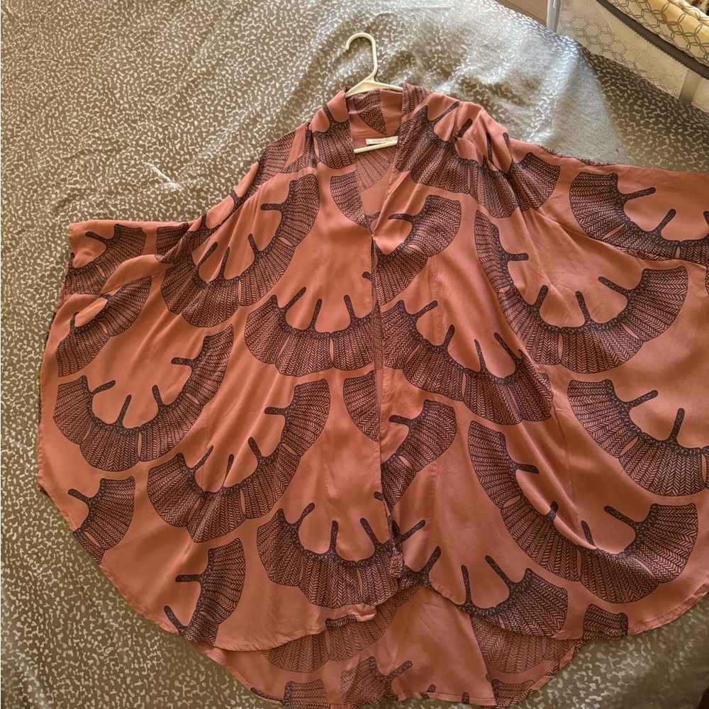 Manaola Rust and Brown Blouse